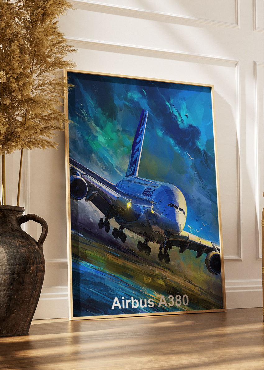 Airbus A380 Poster & Canvas Print – Dynamic Aviation Wall Art