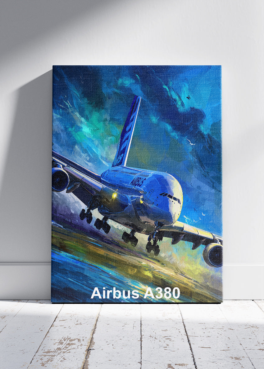 Airbus A380 Poster & Canvas Print – Dynamic Aviation Wall Art