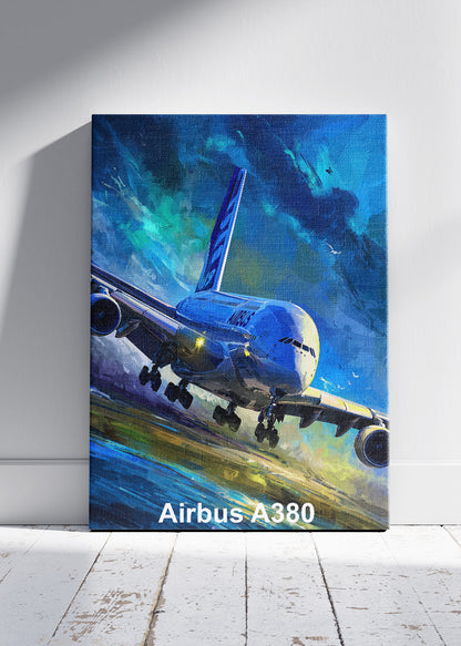 Airbus A380 Poster & Canvas Print – Dynamic Aviation Wall Art