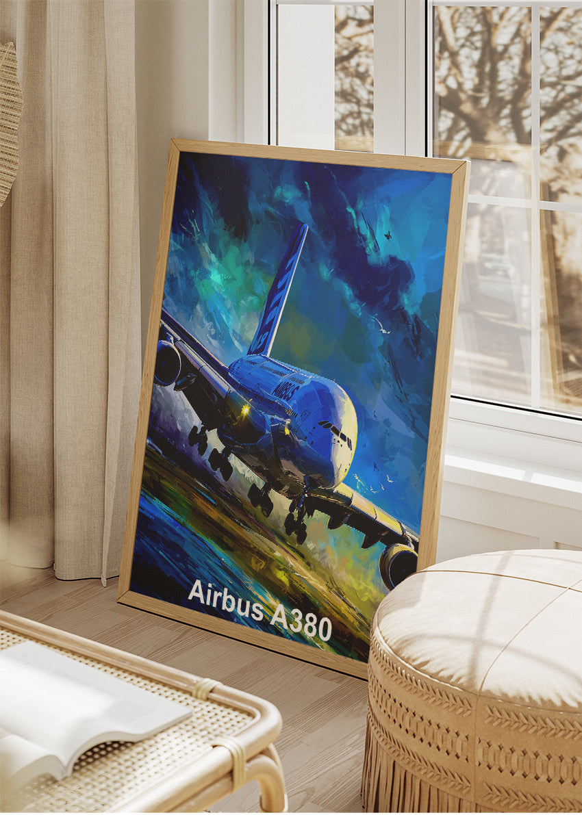 Airbus A380 Poster & Canvas Print – Dynamic Aviation Wall Art
