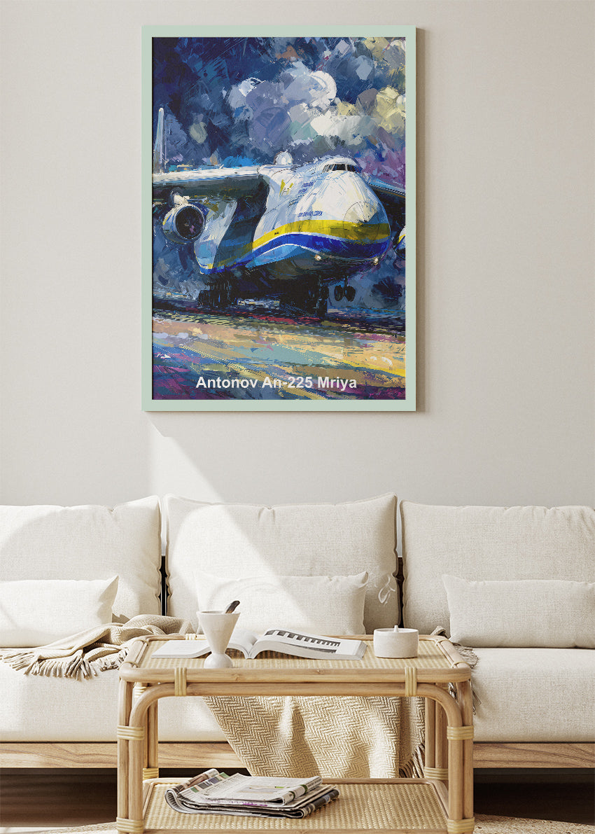 Antonov An-225 Mriya Canvas Print – Iconic Heavy Transport Aircraft Art