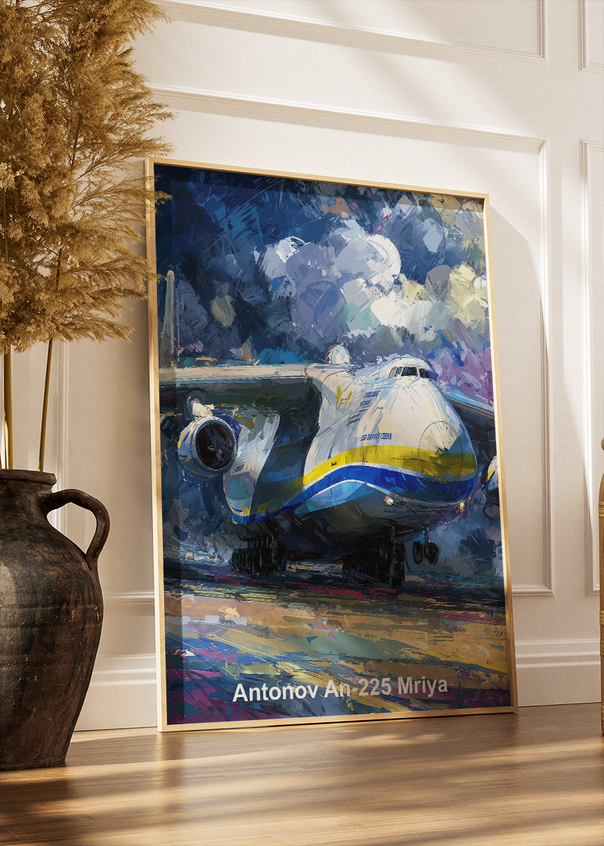 Antonov An-225 Mriya Canvas Print – Iconic Heavy Transport Aircraft Art