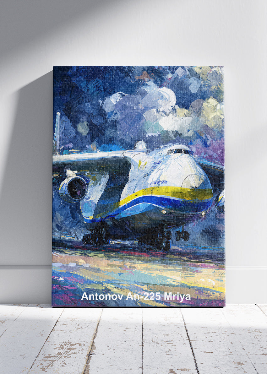 Antonov An-225 Mriya Canvas Print – Iconic Heavy Transport Aircraft Art