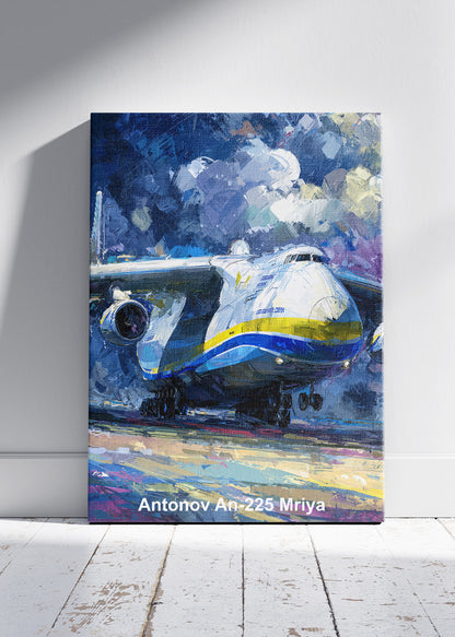 Antonov An-225 Mriya Canvas Print – Iconic Heavy Transport Aircraft Art