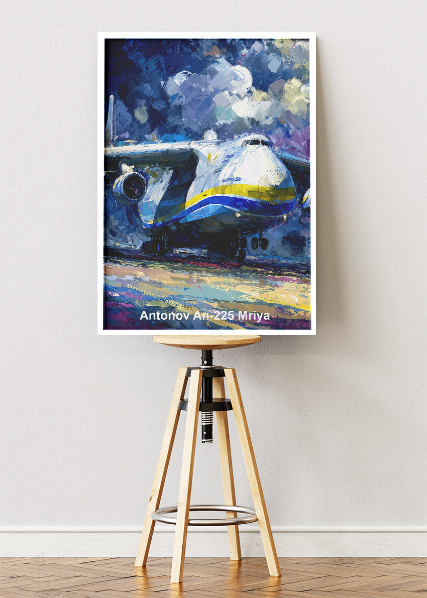Antonov An-225 Mriya Canvas Print – Iconic Heavy Transport Aircraft Art