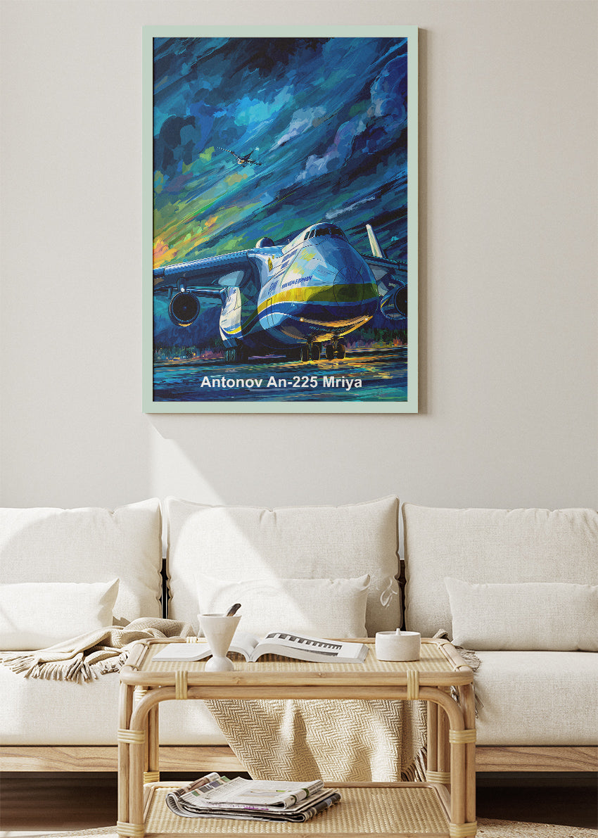 Antonov An-225 Mriya Canvas Print – Legendary Heavy Transport Aircraft Art