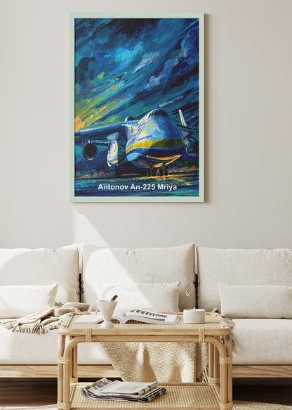 Antonov An-225 Mriya Canvas Print – Legendary Heavy Transport Aircraft Art