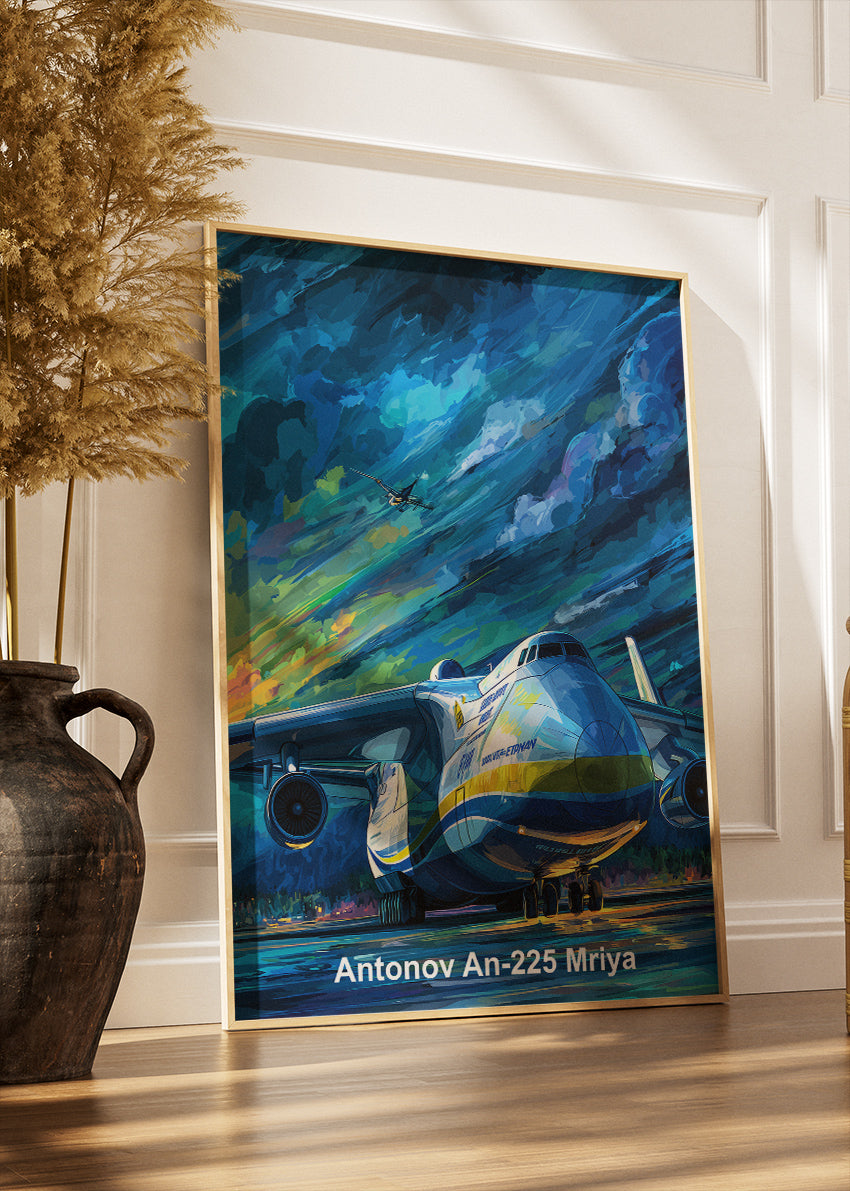 Antonov An-225 Mriya Canvas Print – Legendary Heavy Transport Aircraft Art