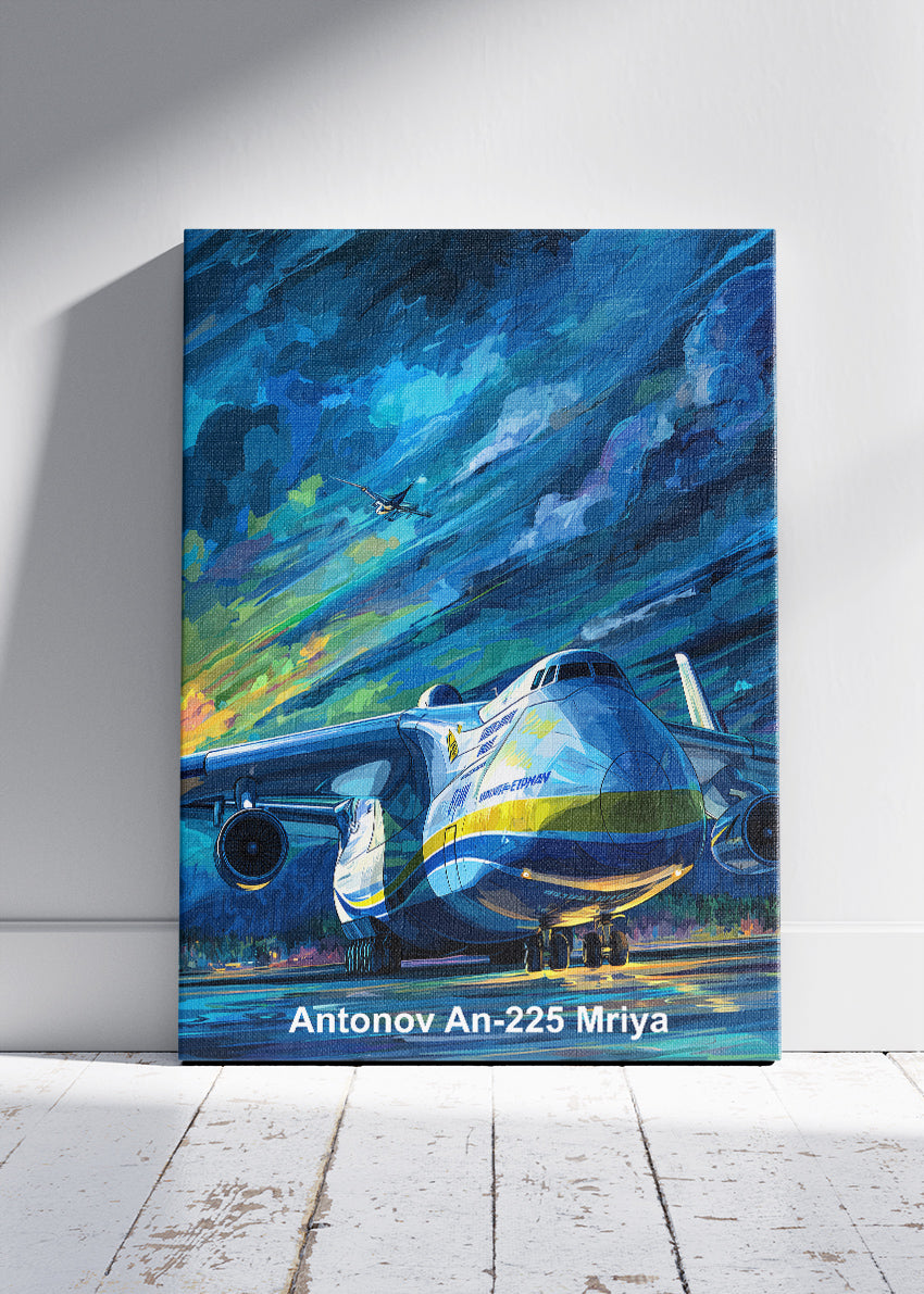 Antonov An-225 Mriya Canvas Print – Legendary Heavy Transport Aircraft Art