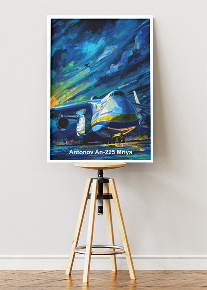 Antonov An-225 Mriya Canvas Print – Legendary Heavy Transport Aircraft Art