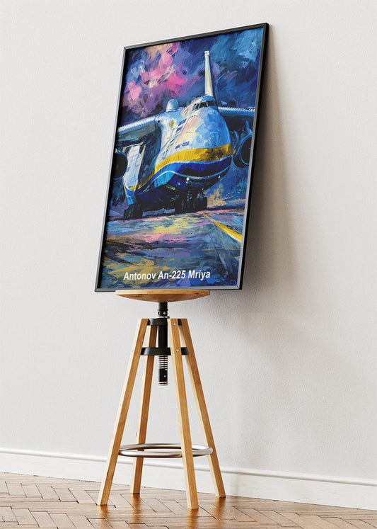 Antonov An-225 Mriya Poster & Canvas Print – Heavy Transport Aircraft Art