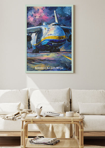 Antonov An-225 Mriya Poster & Canvas Print – Heavy Transport Aircraft Art