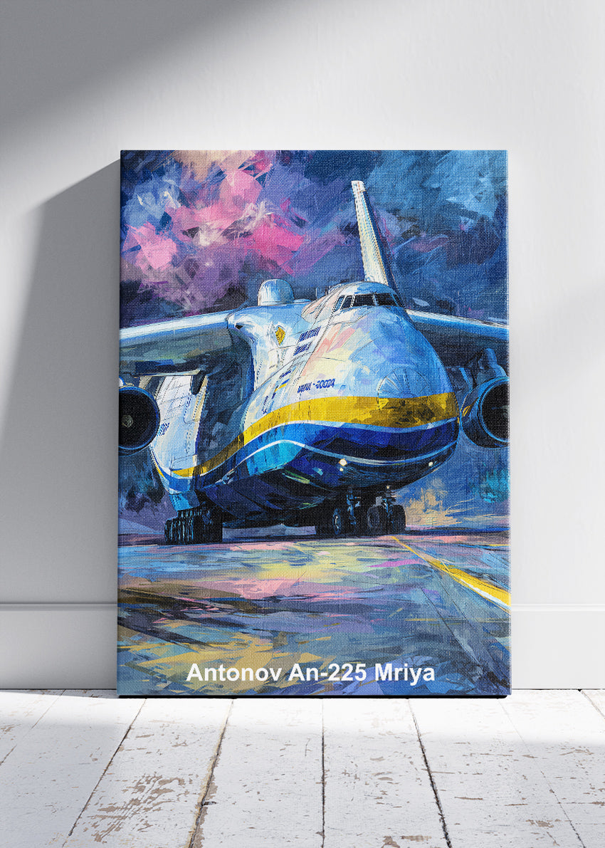 Antonov An-225 Mriya Poster & Canvas Print – Heavy Transport Aircraft Art