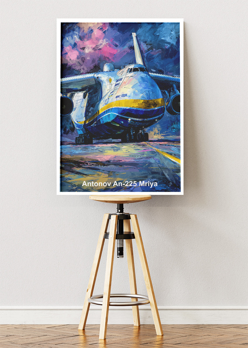 Antonov An-225 Mriya Poster & Canvas Print – Heavy Transport Aircraft Art