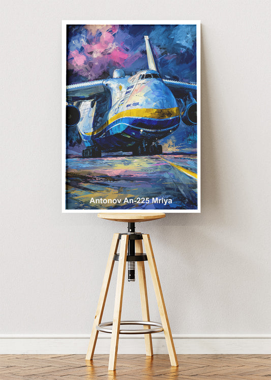 Antonov An-225 Mriya Poster & Canvas Print – Heavy Transport Aircraft Art