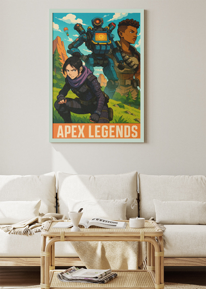 Apex Legends Wall Art – Iconic Squad Character Gaming Poster & Canvas