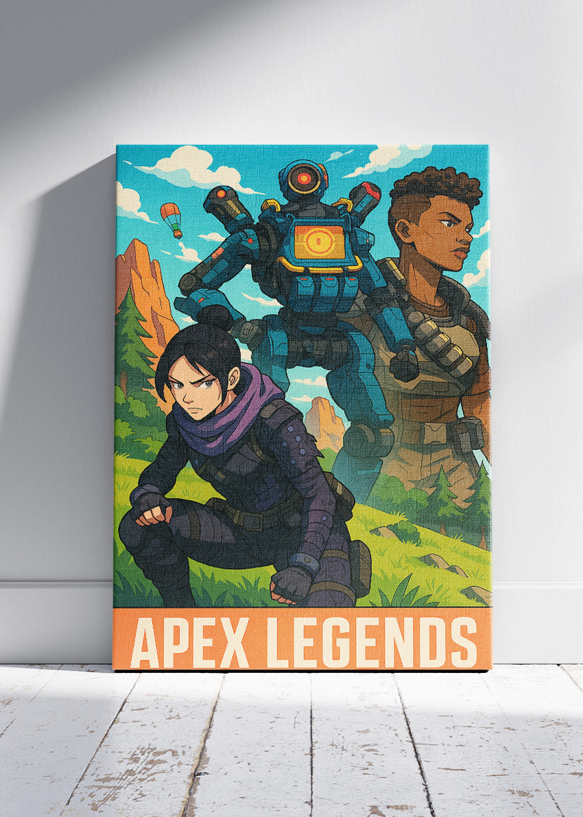 Apex Legends Wall Art – Iconic Squad Character Gaming Poster & Canvas