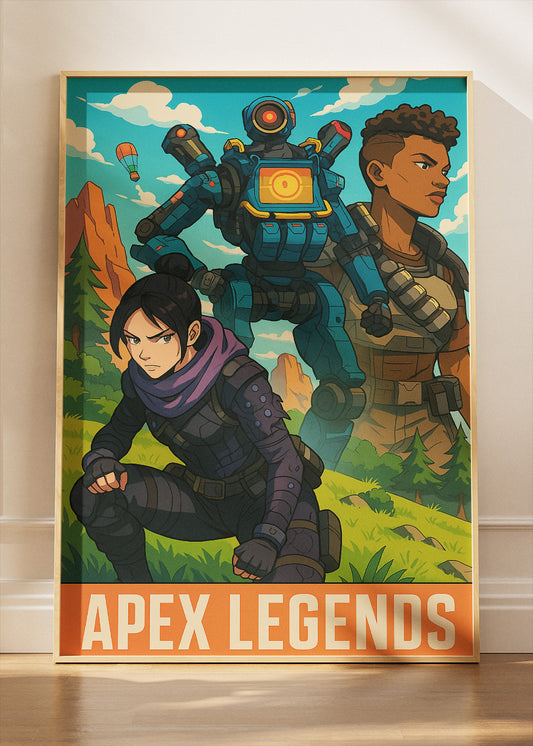 Apex Legends Wall Art – Iconic Squad Character Gaming Poster & Canvas