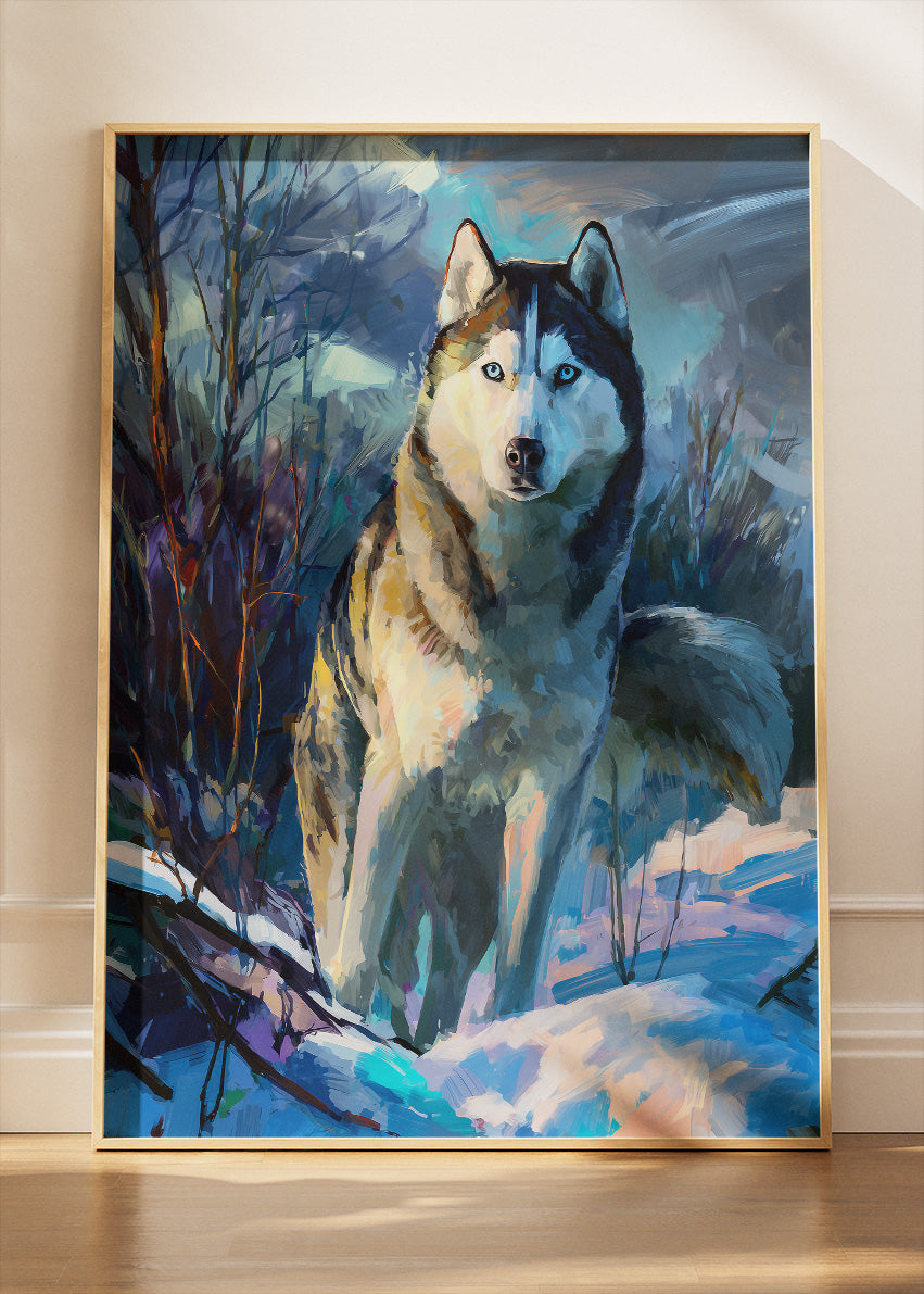 Arctic Spirit Wolf Canvas Print & Poster – Winter Wildlife Wall Art
