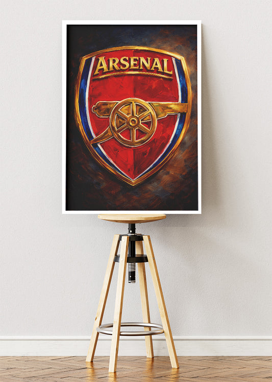 Arsenal FC Crest Poster Canvas & Print – AI PRINT LAB
