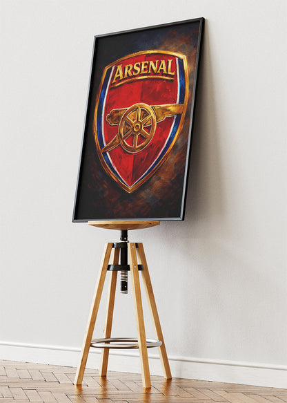 Arsenal FC Crest Poster Canvas & Print – AI PRINT LAB