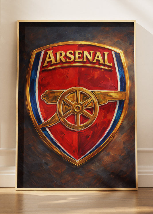 Arsenal FC Crest Poster Canvas & Print – AI PRINT LAB