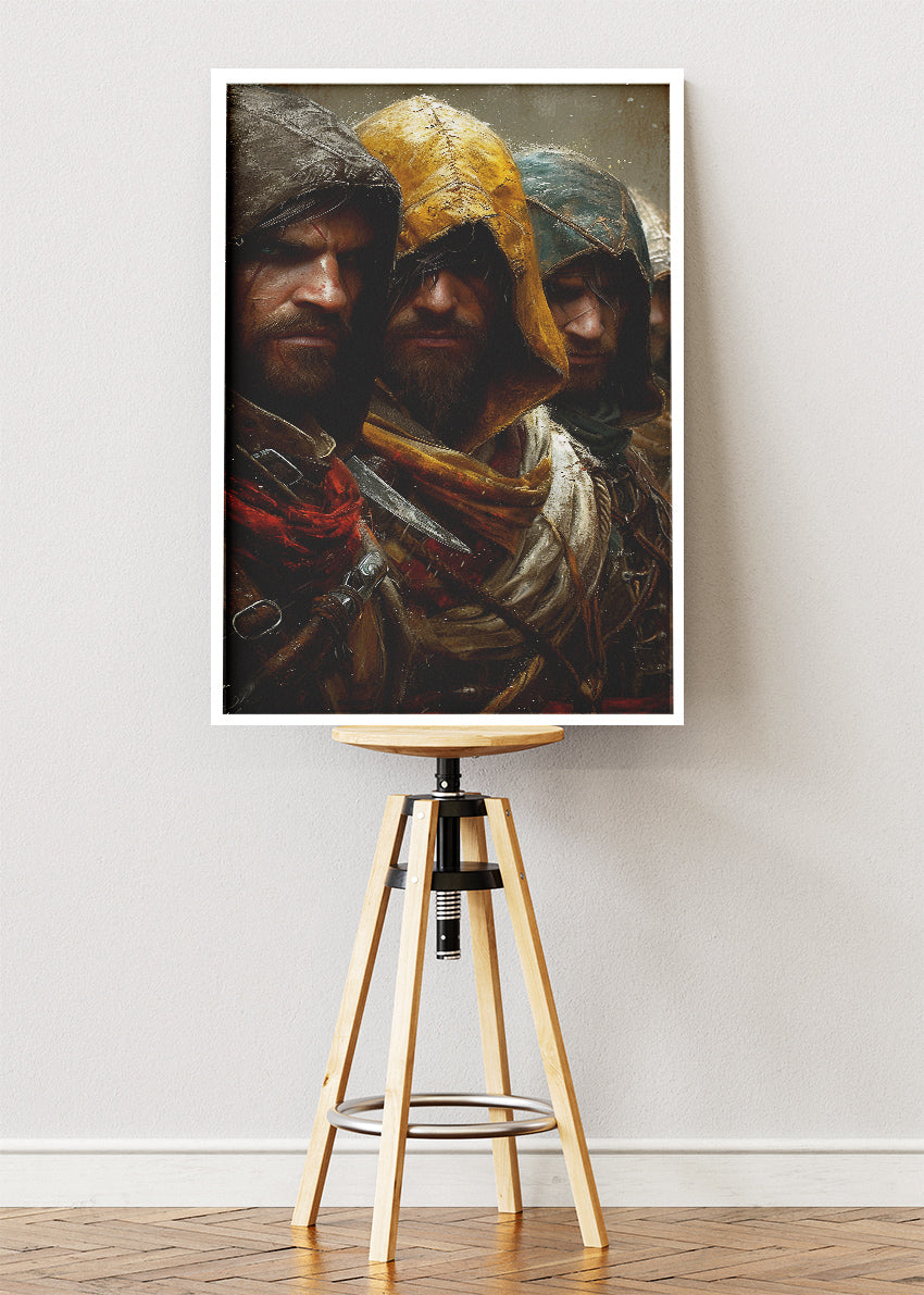 Assassin Brotherhood Inspired Fantasy Gaming Wall Art Poster & Canvas