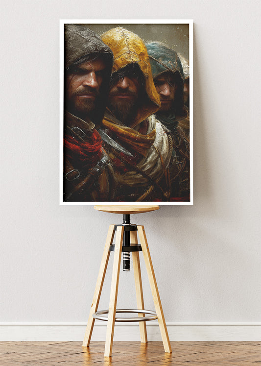 Assassin Brotherhood Inspired Fantasy Gaming Wall Art Poster & Canvas