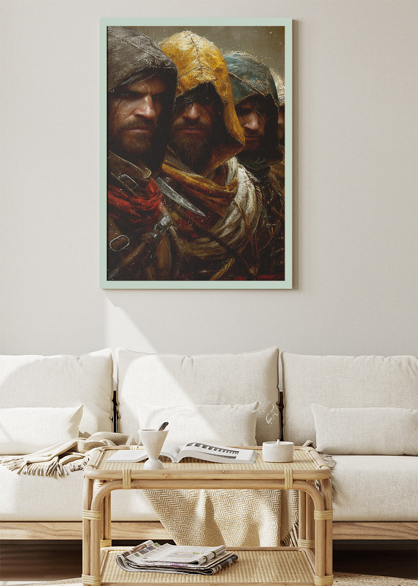 Assassin Brotherhood Inspired Fantasy Gaming Wall Art Poster & Canvas