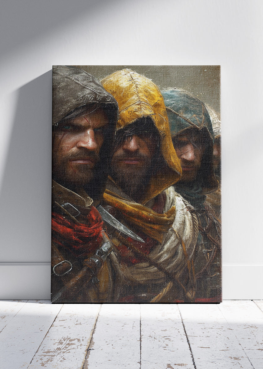 Assassin Brotherhood Inspired Fantasy Gaming Wall Art Poster & Canvas