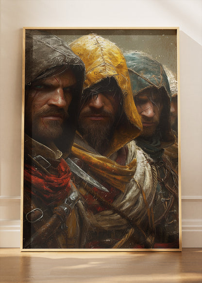 Assassin Brotherhood Inspired Fantasy Gaming Wall Art Poster & Canvas