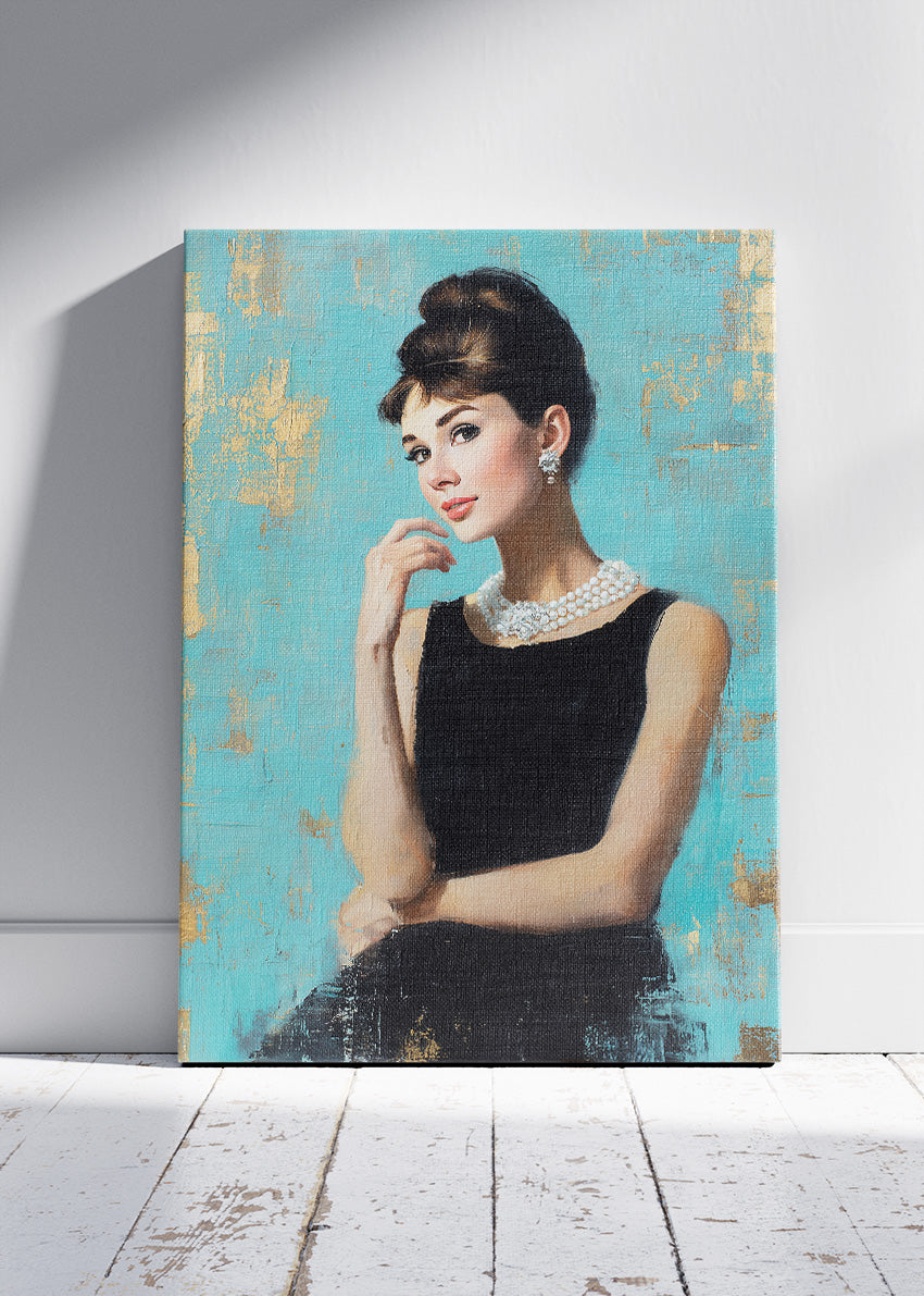 Audrey Hepburn Classic Elegance Wall Art Poster & Canvas Print