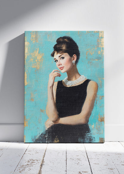 Audrey Hepburn Classic Elegance Wall Art Poster & Canvas Print