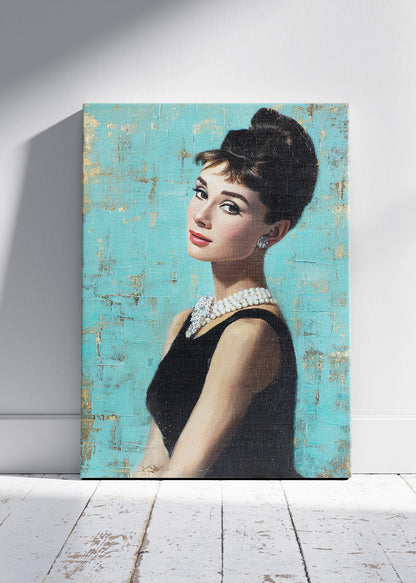 Audrey Hepburn Classic Portrait Wall Art Poster & Canvas