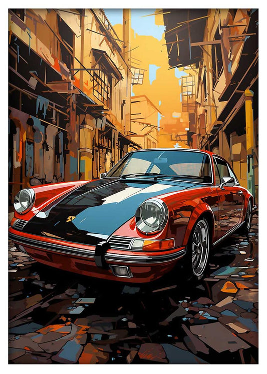 Automotive Wall Art Canvas & Poster Wall Art T713 Expressive Collection