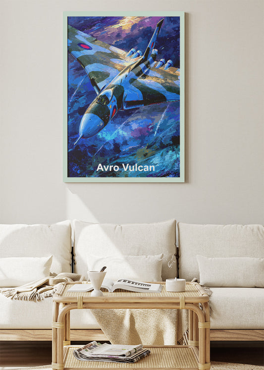Avro Vulcan Canvas Print – Classic RAF Delta-Wing Jet Bomber Art