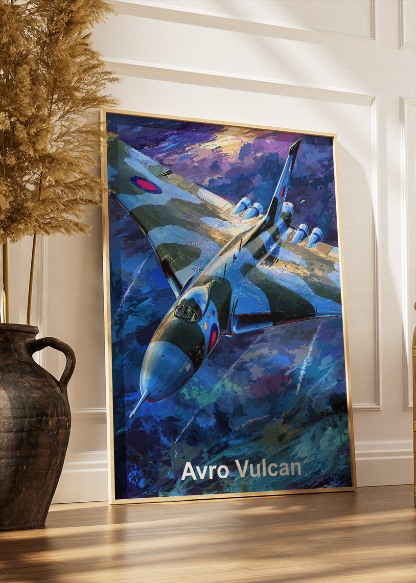 Avro Vulcan Canvas Print – Classic RAF Delta-Wing Jet Bomber Art