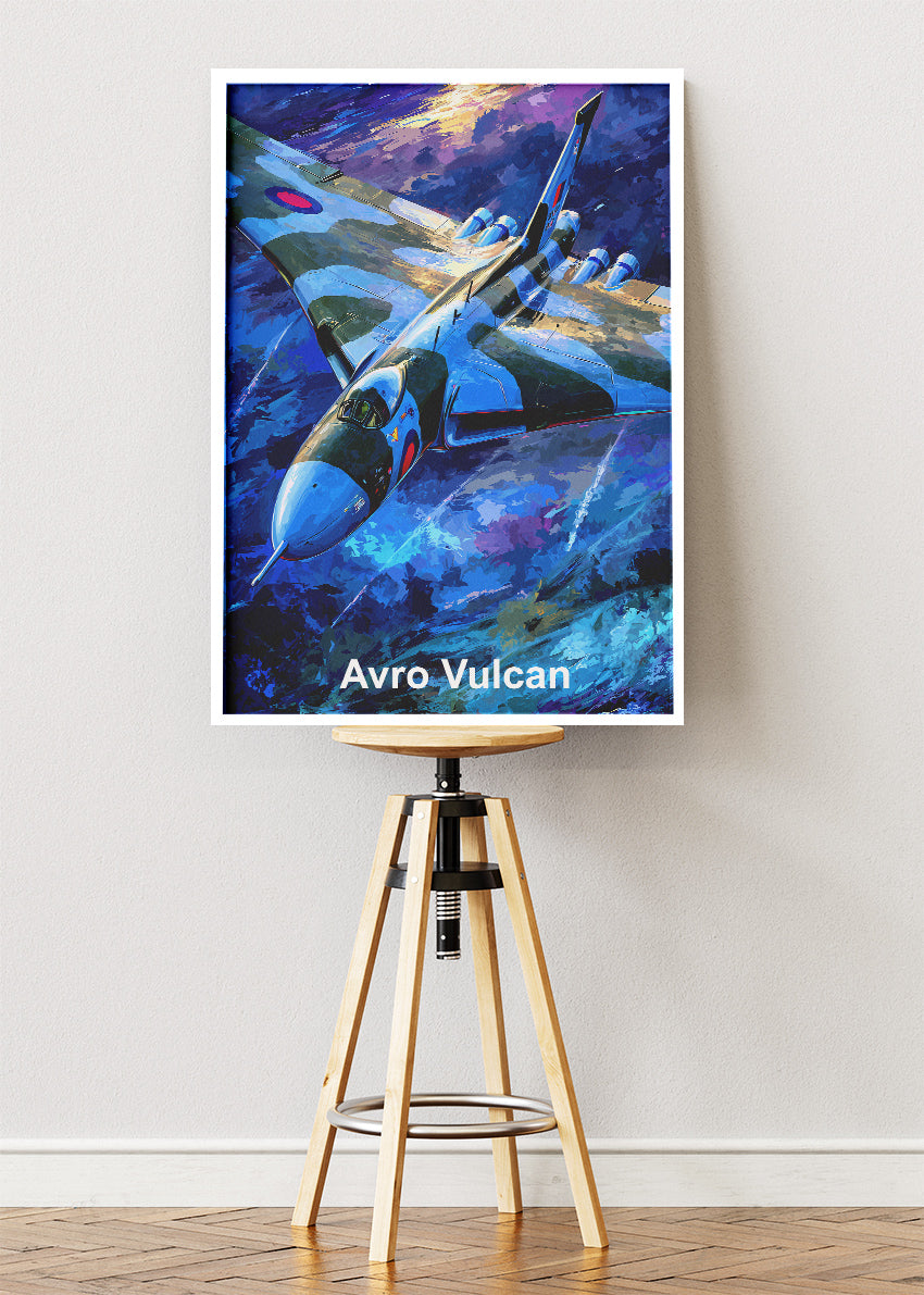 Avro Vulcan Canvas Print – Classic RAF Delta-Wing Jet Bomber Art