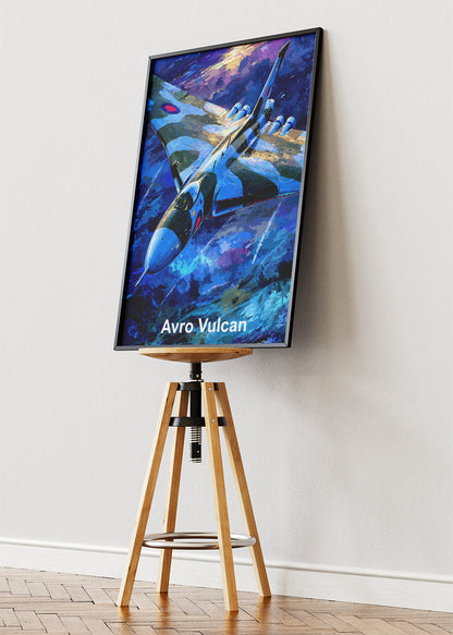 Avro Vulcan Canvas Print – Classic RAF Delta-Wing Jet Bomber Art