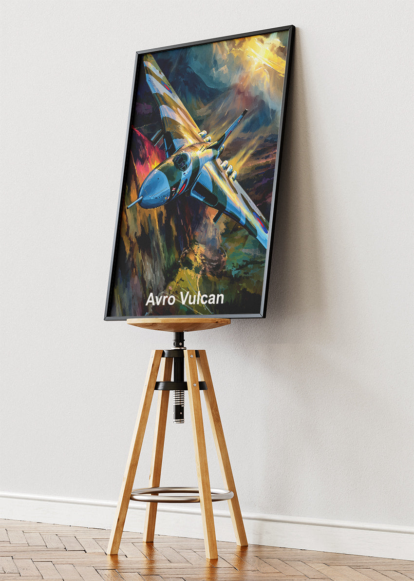 Avro Vulcan Canvas Print – Iconic British Jet Bomber Aviation Art