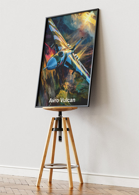 Avro Vulcan Canvas Print – Iconic British Jet Bomber Aviation Art