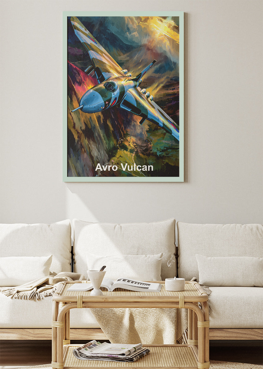 Avro Vulcan Canvas Print – Iconic British Jet Bomber Aviation Art