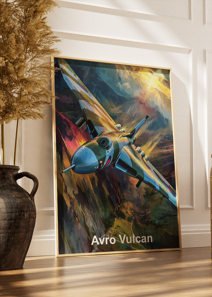 Avro Vulcan Canvas Print – Iconic British Jet Bomber Aviation Art