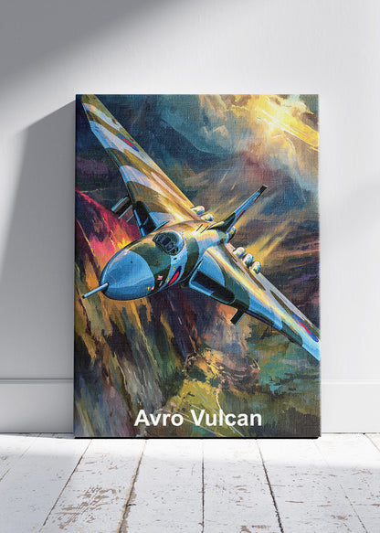Avro Vulcan Canvas Print – Iconic British Jet Bomber Aviation Art