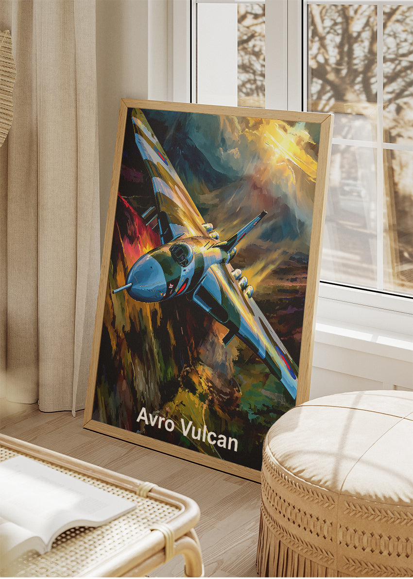 Avro Vulcan Canvas Print – Iconic British Jet Bomber Aviation Art