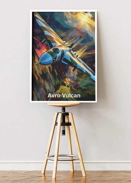 Avro Vulcan Canvas Print – Iconic British Jet Bomber Aviation Art