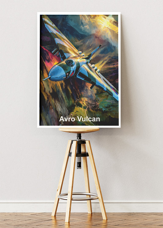 Avro Vulcan Canvas Print – Iconic British Jet Bomber Aviation Art