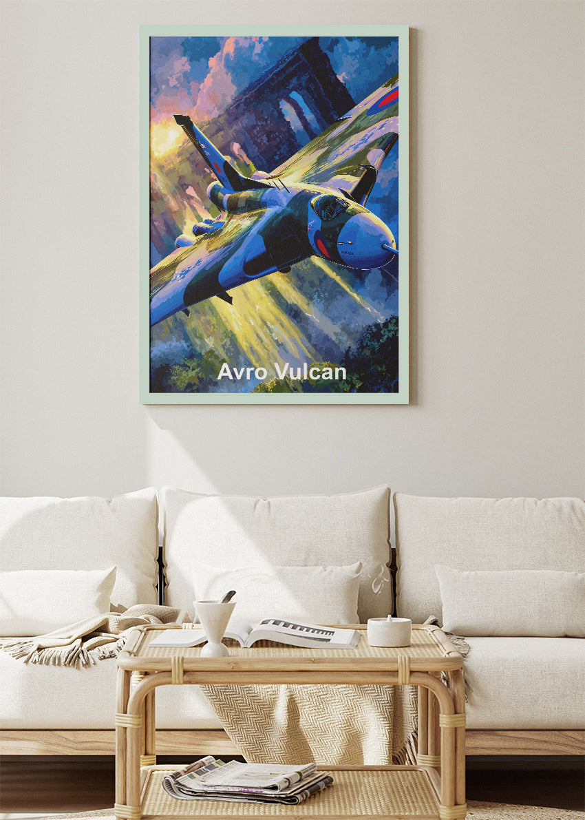 Avro Vulcan Canvas Print – RAF Delta-Wing Bomber Aviation Art