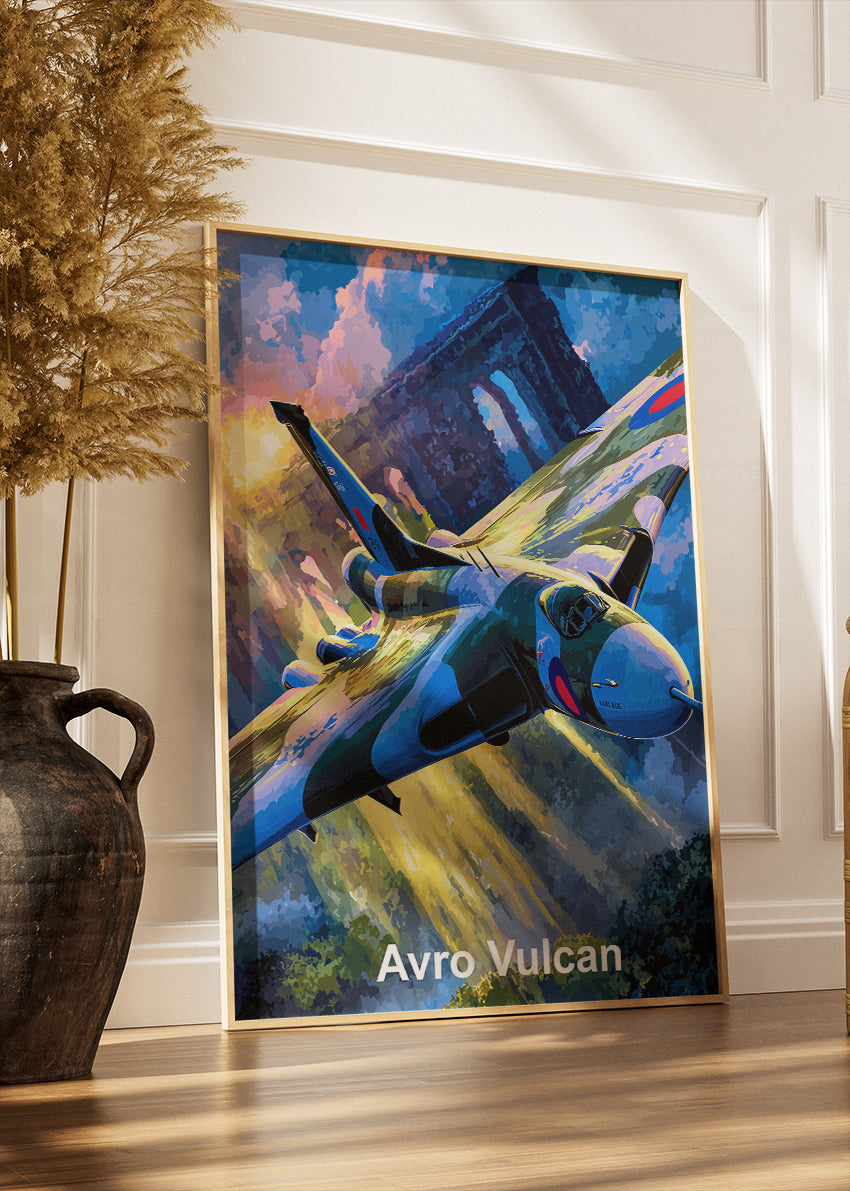 Avro Vulcan Canvas Print – RAF Delta-Wing Bomber Aviation Art
