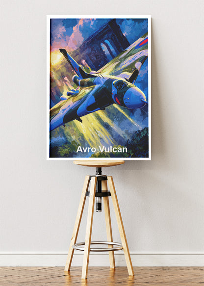 Avro Vulcan Canvas Print – RAF Delta-Wing Bomber Aviation Art